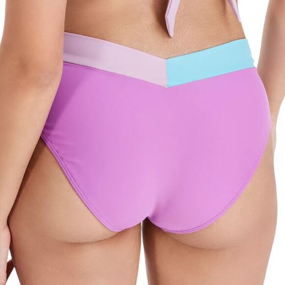 Salt + Cove Junior’s Color Blocked Swimsuit Bottoms Pink Size XL - Picture 2 of 2